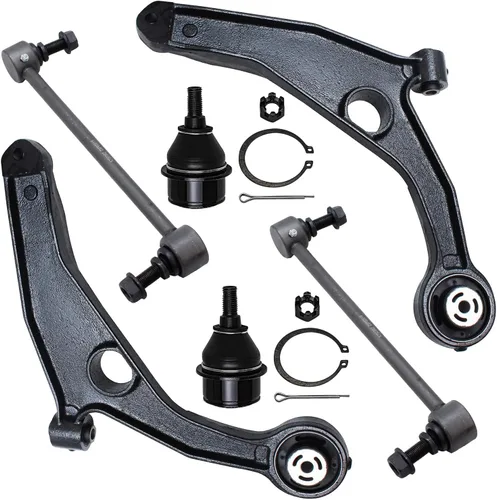 Miniatura 228 de Detroit Axle - Kit de extremo delantero para Chrysler 300 Dodge Charge Challenger 2011-2023, 2 brazos de control inferiores traseros 2 rótulas