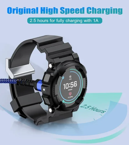 Miniatura 4 de Garmin - Cable cargador de reloj [2 unidades, 4 pies] compatible con Garmin Fenix 5 5S 5X 6 6S 6X Plus Pro 7 7S 7X 8, Forerunner 945 45 45S 245 Azul