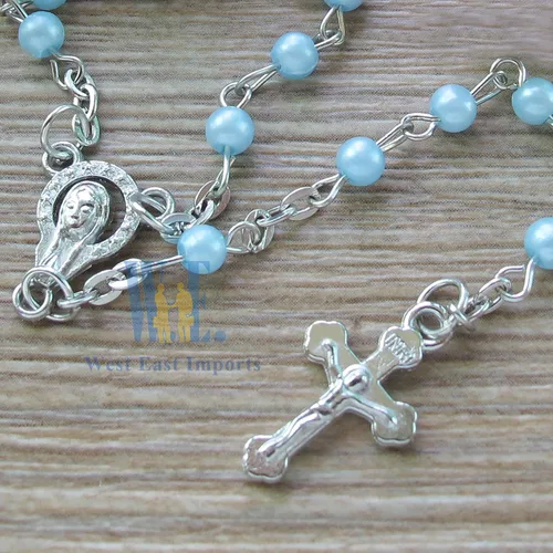 Miniatura 5 de WE Rosario de Primera Comunión Favor Azul (12) PCS - 5 Decdes/Recuerdos para Primera Comunión