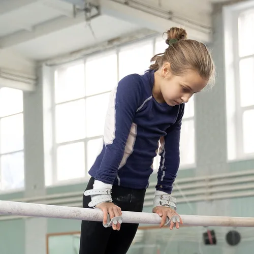 Miniatura 5 de HOLVIST Puños de gimnasia Puños de doble hebilla para niñas de 7 a 9 Empuñaduras de gimnasia para niñas de 10 a 12 Empuñaduras de gimnasia