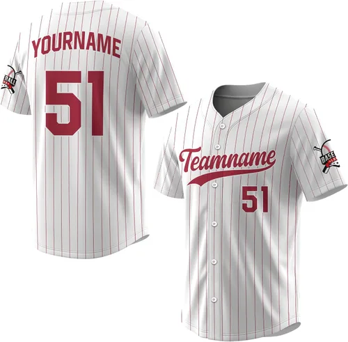 Miniatura 23 de Camiseta de béisbol a rayas personalizadas con logotipo de número de nombre para hombres, mujeres, jóvenes, niños, camiseta de uniforme