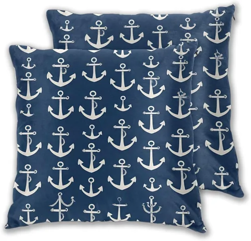 Miniatura 24 de Juego de 2 fundas de almohada para sofá, oficina, dormitorio, decoración del hogar, 18 x 18 pulgadas