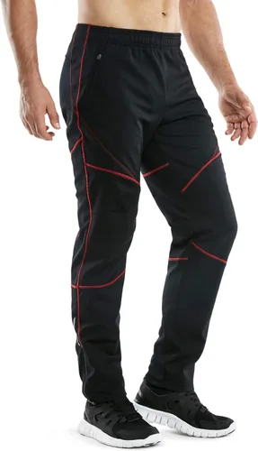 Miniatura 3 de TSLA - Pantalones deportivos de ciclismo antiviento y térmicos para hombre, forrados de vellón, para exteriores, para el invierno y clima frío
