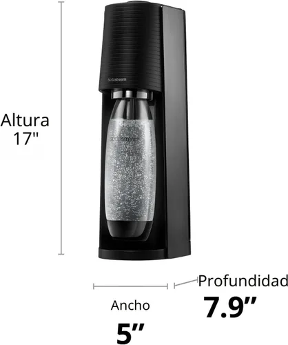 Miniatura 9 de SodaStream - Máquina de agua con gas Terra - KIT DE INICIO - Elaborador de agua con gas con CO2 y Bubly Drop - Ecológico, sin necesidad