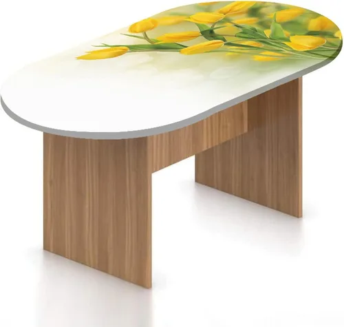 Miniatura 9 de XISUNYA Mantel ovalado ajustable de poliéster con bordes elásticos y flores amarillas, para mesa de mesa Plumeria Frangipani con bonito estampado