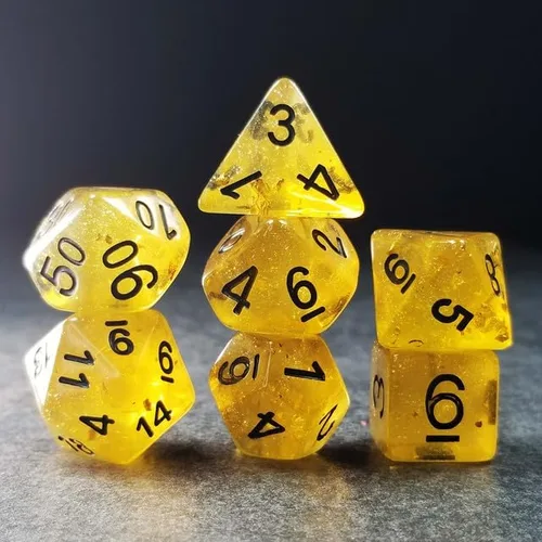 Miniatura 13 de Sage's Portal Cantrips - Juego de dados DND de resina de borde redondo, 7 piezas, juego de dados poliédricos DND para Dungeons and Dragons D&D RPG