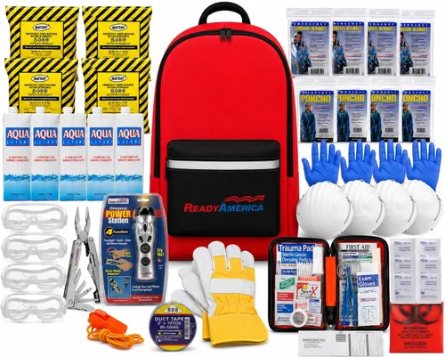 Miniatura 14 de Ready America 70185 kit de emergencia de gran calidad para 1 persona, mochila para 3 días