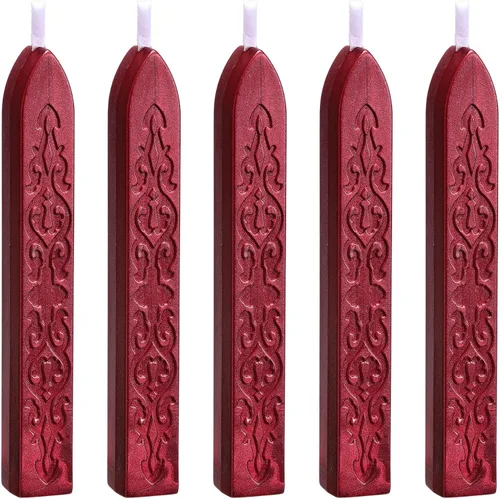 Miniatura 21 de Varillas de Cera para Sellar, Yoption 10 Piezas Varillas de Cera Multicolor con Mechas para Invitación de Boda Sobres de Regalo Tarjetas de Navidad