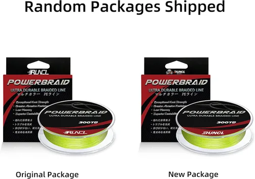 Miniatura 2 de RUNCL PowerBraid Línea de Pesca 4/8/9 Hebras, Línea de Pesca Trenzada 300/500/1000 Yardas - Tecnología de Tejido Sin Costuras, Tecnología