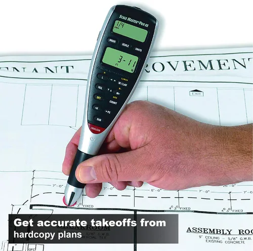 Miniatura 3 de Calculated Industries 6135 Scale Master Pro XE Advanced Digital Plan Medidor e Interfaz Cable para 6135, 15 pies