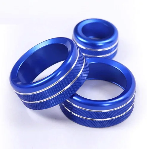 Miniatura 6 de YIWANG Aleación de aluminio car styling aire acondicionado Perillas de audio Circle Trim 3 unids para BMW 1 2 3 4 Series F30 F34 F46 GT X1 F47 F48