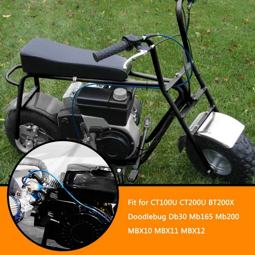 Miniatura 2 de HOLATO Cable de acelerador de 50'' para Predator 212cc 6.5hp Coleman CT100U CT200U BT200X Baja Warrior Doodlebug Db30 Mb165 Mb200 MOTOVOX MBX10 Azul