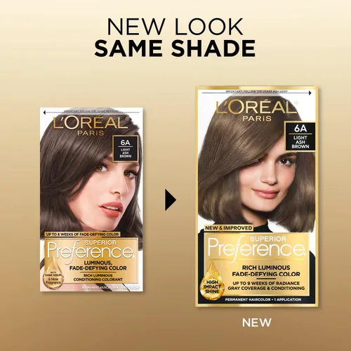 Miniatura 78 de L'Oreal Paris Superior Preference - Tinte permanente luminoso que desafía la decoloración, tinte para el cabello hasta 9 semanas de resplandor, 09