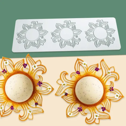 Miniatura 7 de Molde de silicona de hojas huecas para caramelo de chocolate 3D, molde de caramelo de hoja hueca para alimentos cocina comidas decoraciones, molde
