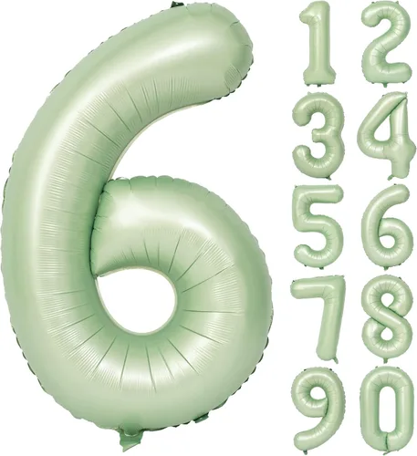 Miniatura 106 de Globos de helio de 40 pulgadas con dígitos dorados para fiesta de cumpleaños., Número 0, 40 pulgadas, número 0 oro 7