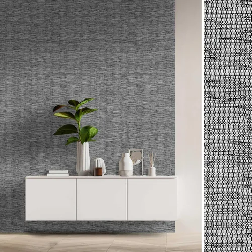 Miniatura 14 de GoDear Design Papel tapiz de imitación de tela de hierba, papel texturizado tipo tela para cubrir muebles, 23" An x 96" L, papel sin adhesivo, rayas