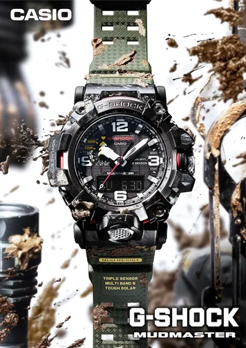 Miniatura 4 de CASIO GWG-2000-1A3JF G-Shock Carbon MUDMASTER Radio Solar Triple Sensor Enviado desde Japón
