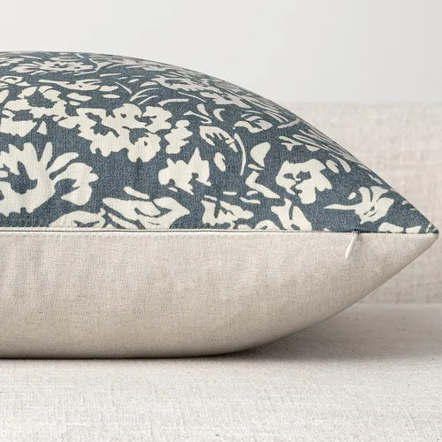 Miniatura 7 de MIULEE Fundas de almohada florales 18x18, juego de 2 fundas de almohada decorativas modernas de lino, fundas de almohada neutras de estilo granja