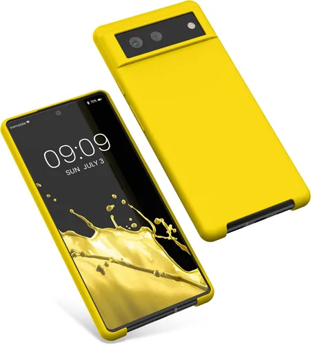 Miniatura 293 de kwmobile Funda Compatible con Google Pixel 6 Pro - Funda de teléfono de silicona TPU con acabado suave - Azul Arrecife