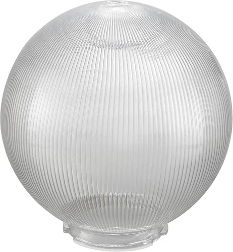 Miniatura 14 de Aspen Creative 28002-60-41, 8 pulgadas de acrílico transparente lámpara poste globo con 3-7/8" cuello