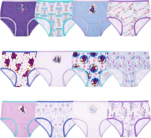 Disney baby-girls Frozen 12-days Advent Underwear, Available in Sizes 2/3t, 4t, 6 and 8