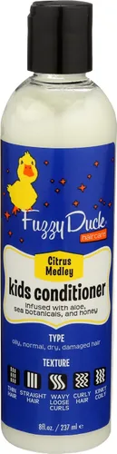 Miniatura 7 de FuzzyDuck Acondicionador desenredante y sin enjuague para cabello fino, grueso, ondulado, rizado y rizado natural, hidratante antiencrespamiento