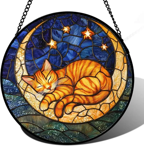 Miniatura 9 de Atrapasoles de Vidrio Manchado para Colgar en Ventana, Elefante Colorido para Capturar el Sol para Puerta, Decoración del Hogar, Atrapasoles de Plata