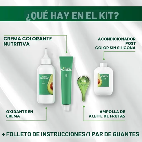Miniatura 9 de Garnier Nutrisse - Tinte permanente en crema nutritiva para el cabello, 73 rubio dorado oscuro (Honey Dip), 2 unidades (el empaque puede variar)