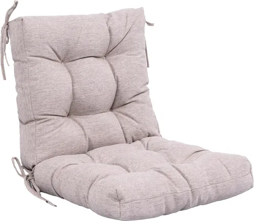 Miniatura 40 de QILLOWAY - Cojín o respaldo para asiento de exterior, cojín de repuesto, primavera/verano, Moderno, Beige