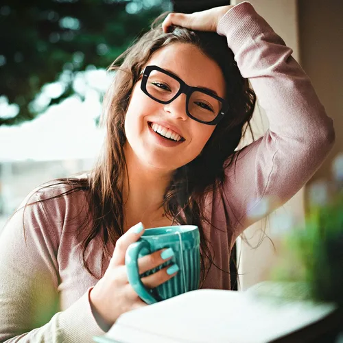 Miniatura 2 de LJCZKA Gafas rectangulares con bloqueo de luz azul para mujeres y hombres, de gran tamaño, marco grueso, anteojos cuadrados para computadora
