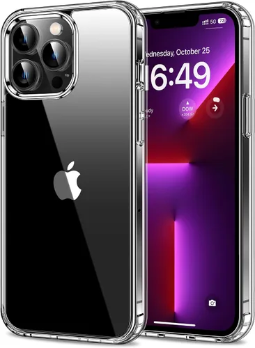 Miniatura 141 de HOOMIL Funda para iPhone 7 Plus/iPhone 8 Plus de 5.5 pulgadas, no amarillea, protección contra caídas, cubierta trasera dura transparente