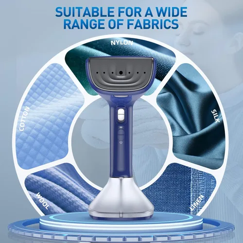 Miniatura 5 de Vaporizador para ropa, potente vapor de 1800 W, 2 modos para planchado húmedo y seco, calentamiento rápido de 20 segundos, tanque de agua