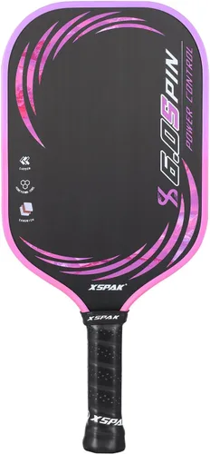 Miniatura 7 de Paleta de pickleball de fibra de carbono - Edición de torneo, aprobada por USAPA, superficie T700/12K, núcleo de polipropileno de 19 mm, 9 capas