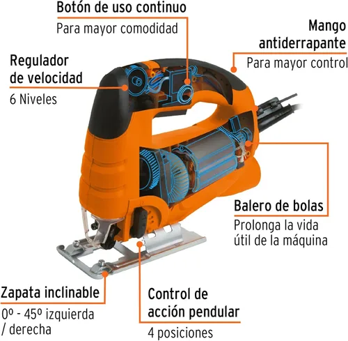 Miniatura 3 de TRUPER CALA-A3 - Sierra caladora de servicio medio de 550 W