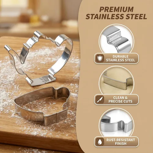 Miniatura 2 de Cortador de galletas de acero inoxidable para tazas de té, taza de té y taza de té, ideal para fiestas de té, bodas y sándwiches, tazas grandes