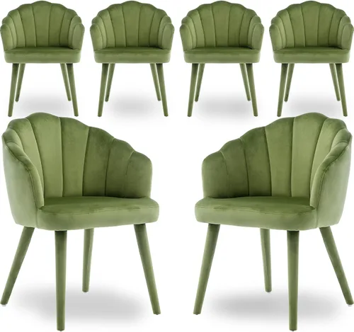 Miniatura 16 de chairus Juego de 2 sillas de comedor de terciopelo, modernas tapizadas de mediados de siglo, cómodos sillones decorativos para dormitorio, cocina