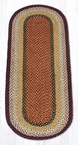 Miniatura 2 de Earth Rugs Alfombra 3' x 5', Borgoña/Mostaza