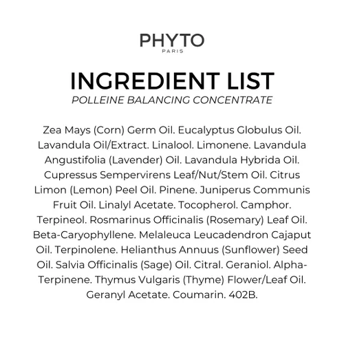 Miniatura 3 de PHYTO POLLEINE Concentrado equilibrante fortificante – Tratamiento de cuero cabelludo pre-champú 100% a base de plantas con 10 aceites esenciales