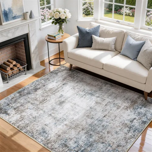 Miniatura 103 de 5x7 Area Rugs for Living Room Rug Washable: Abstract Rug for Dining Room Bedroom Carpet Non Slip 5 by 7 Indoor Modern Nursery Home Office Beige