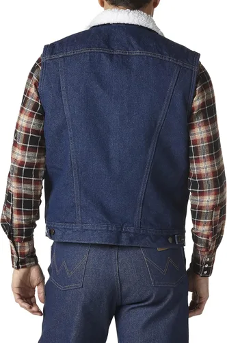 Miniatura 2 de Wrangler Chaleco de mezclilla con forro Sherpa para hombre