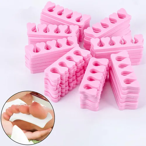 Miniatura 5 de Emivery 50 separadores de uñas rosadas para manicura y pedicura para mujeres y niñas