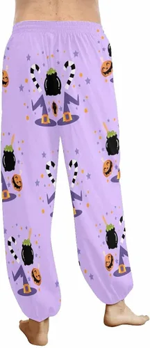 Miniatura 4 de InterestPrint Pantalones cómodos de descanso para mujer, pantalones de harén, ropa de yoga con bolsillos