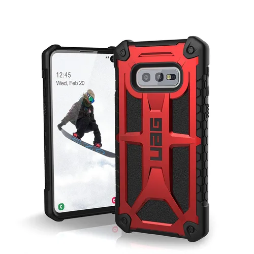 URBAN ARMOR GEAR UAG - Funda para Samsung Galaxy S10e [pantalla de 5.8 pulgadas] Monarch [Crimson] funda militar probada contra caídas
