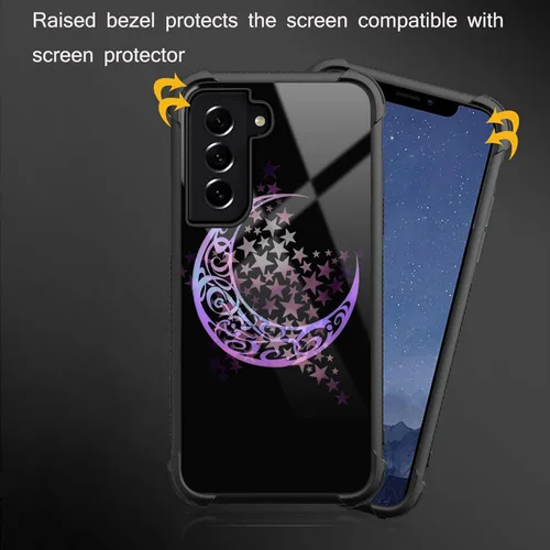 Miniatura 31 de CARLOCA Funda compatible con Samsung Galaxy S22 Ultra, diseño gráfico de Star Howling Wolfs Samsung Galaxy S22 Ultra, diseño gráfico, a prueba