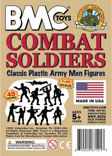 Miniatura 7 de BMC Classic Tan Plastic Army Men - 40 figuras de soldado de la Segunda Guerra Mundial - Fabricado en Estados Unidos Bronceado