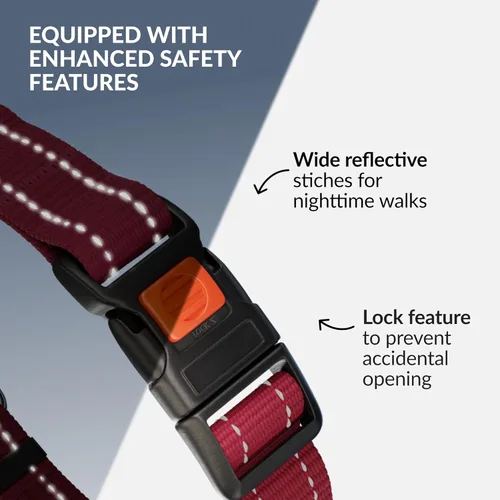 Miniatura 3 de CollarDirect Martingale - Collar para perro con cadena de acero inoxidable y hebilla de liberación rápida, collar reflectante para perros grandes