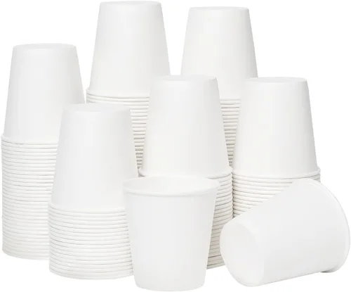 Miniatura 10 de RACETOP Paquete de 1000 tazas de café de papel de 8 onzas desechables, tazas de café caliente de 8 onzas, taza de café de oficina