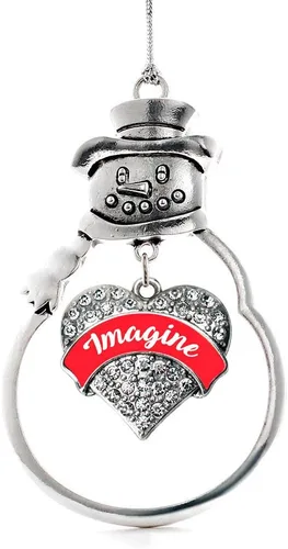 Miniatura 17 de Adorno de plata inspirada, diseño de muñeco de nieve con circonitas cúbicas