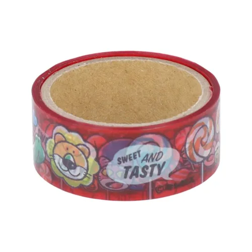 Miniatura 2 de Sunstar Stationery S8589275 - Cinta adhesiva de animales de basura, transparente, Gimbis, patrón C