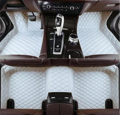 Miniatura 28 de JONGIA Alfombrillas personalizadas para el 98.6 % de los sedanes, deportivos, SUV, rojo y negro, almohadillas de cobertura completa, forro de cuero